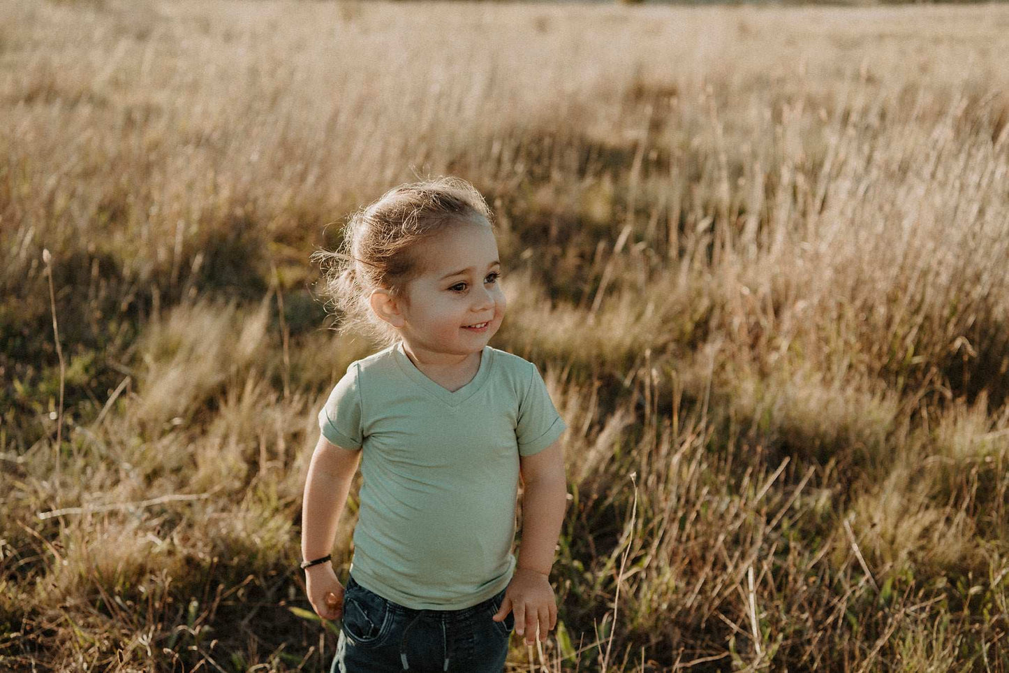 Bamboo Basics - Unisex Kids Sage Tee-Shirt