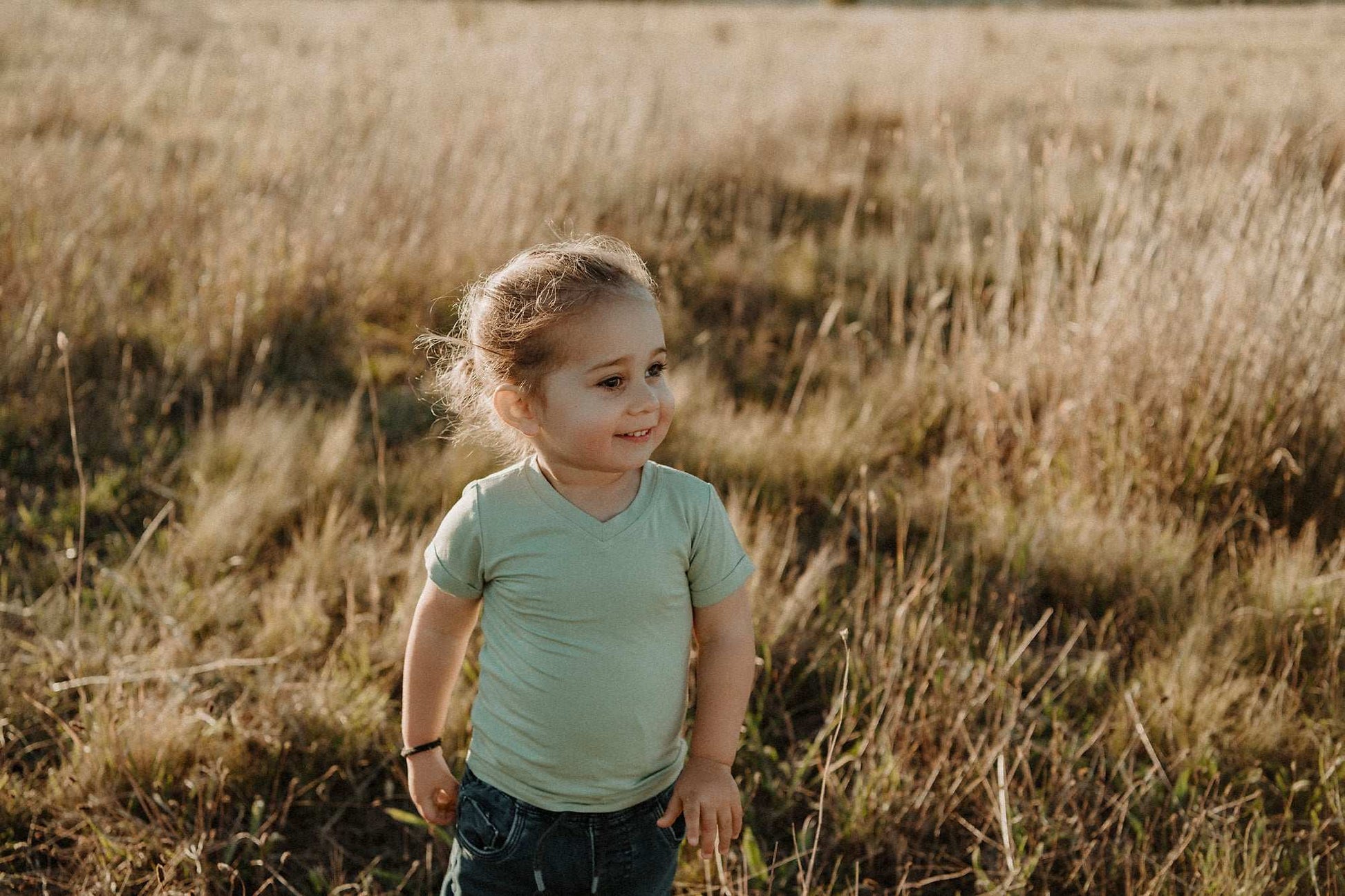 Bamboo Basics - Unisex Kids Sage Tee-Shirt
