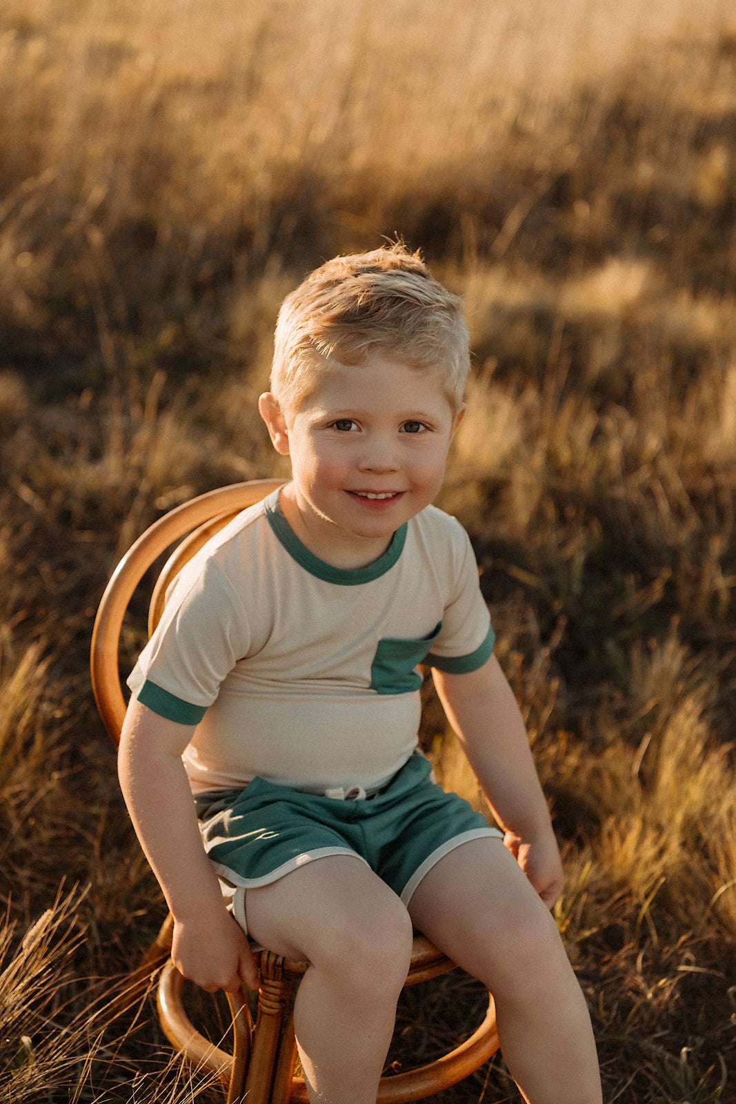 Bamboo Basics - Boys Teal Shorts