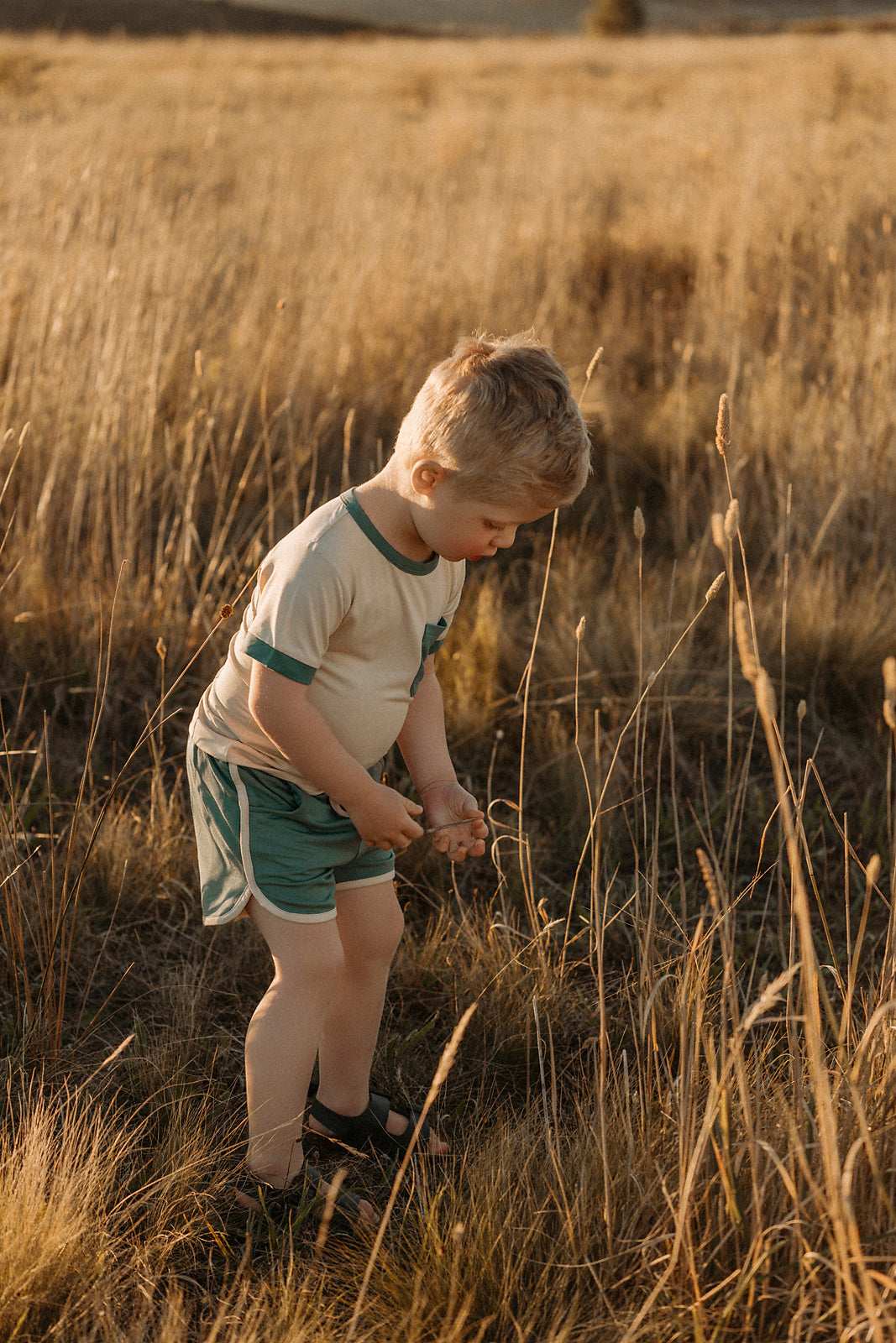 Bamboo Basics - Boys Teal Shorts