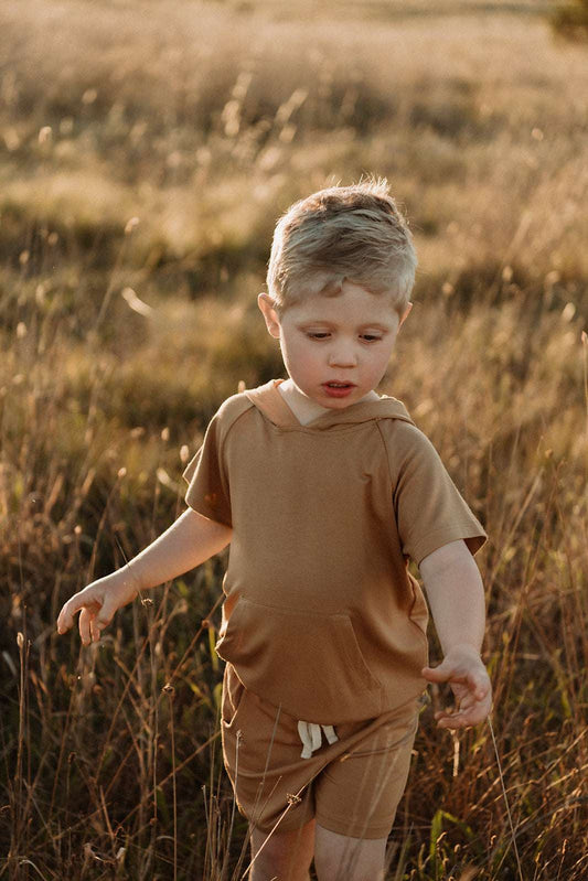 Unisex Bamboo Tan Shorts