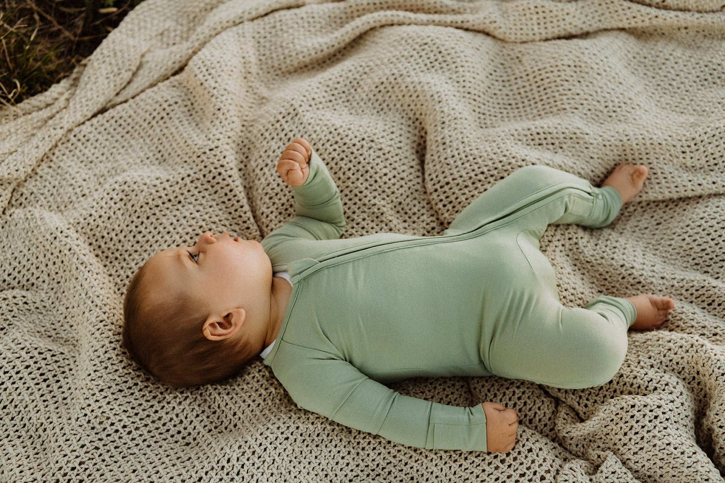 Bamboo Basics - Sage Baby Suit