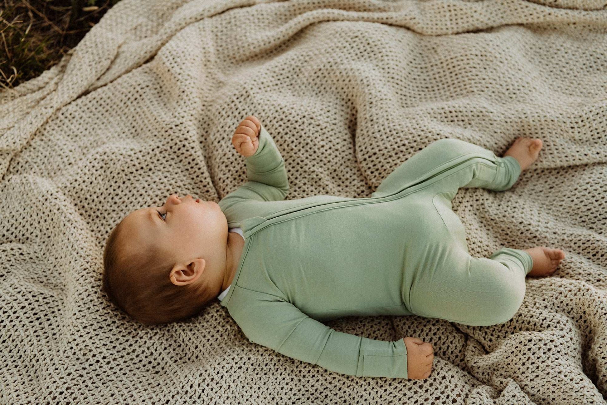 Bamboo Basics - Sage Baby Suit
