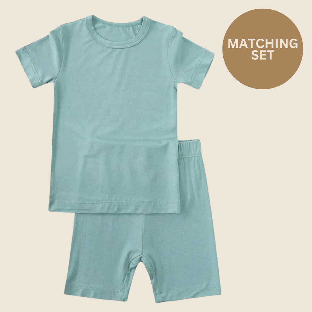 Teal Bamboo Short PJ/Lounge Set - Preorder