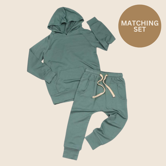 Bamboo Teal Hoodie & Pants Set