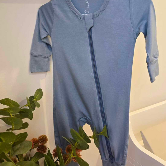 Blue Bamboo Onesie