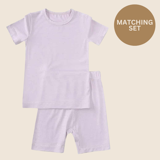 Lavender Bamboo Short PJ/Lounge Set - Preorder