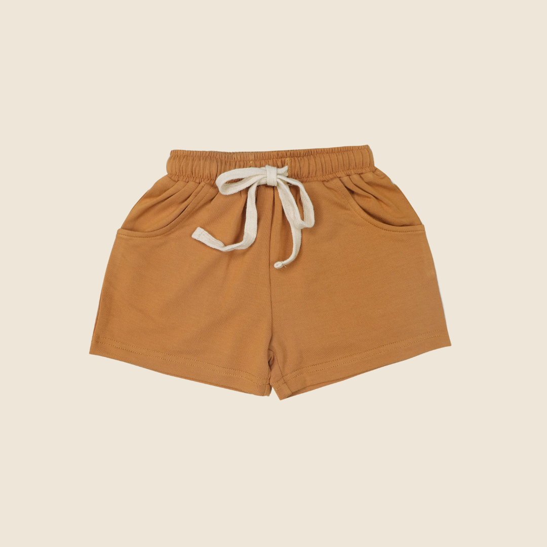 Unisex Bamboo Tan Shorts